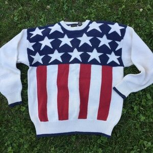 Structure Flag Cotton Sweater